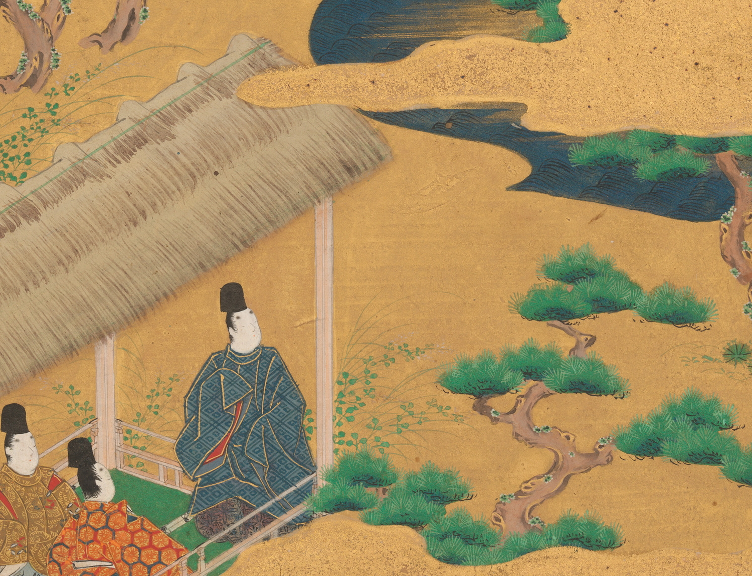 源氏物語絵巻第54帖 帯 愉しく